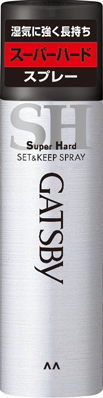 【マンダム】　ギャツビー　セット＆キープスプレー　スーパーハード　１８０ｇ