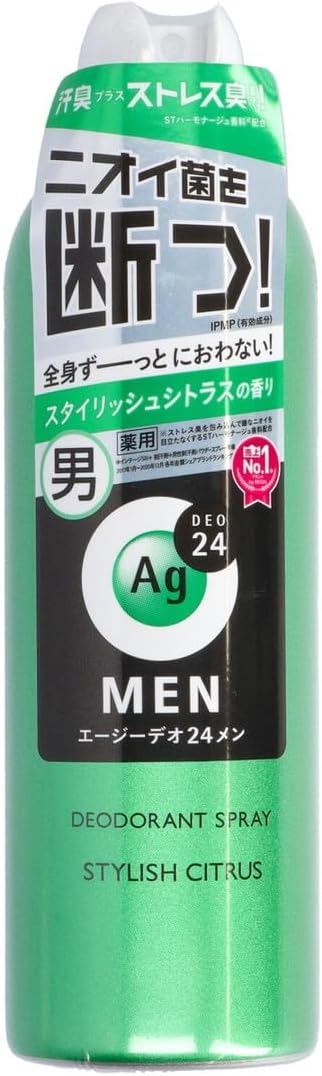エージーデオ２４メン　メンズデオドラントスプレー　Ｎ　スタイリッシュシトラス　ＬＬ　（医薬部外品）　１８０Ｇ