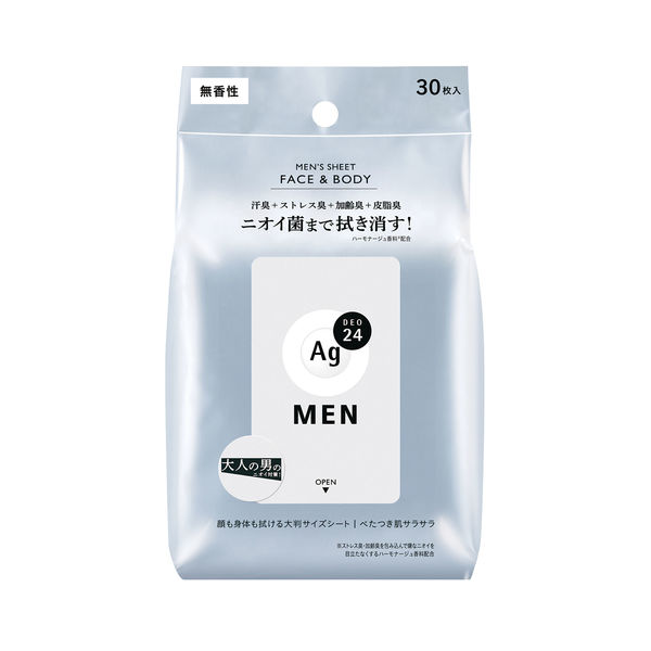 Ａｇデオ２４メン　メンズシート　無香性　３０枚