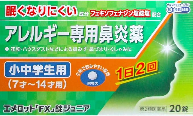 【第２類医薬品】エメロット「FX」錠ジュニア　２０錠