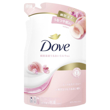 ダヴ　ボディウォッシュ　ピーチ＆スイートピー詰替　３３０g