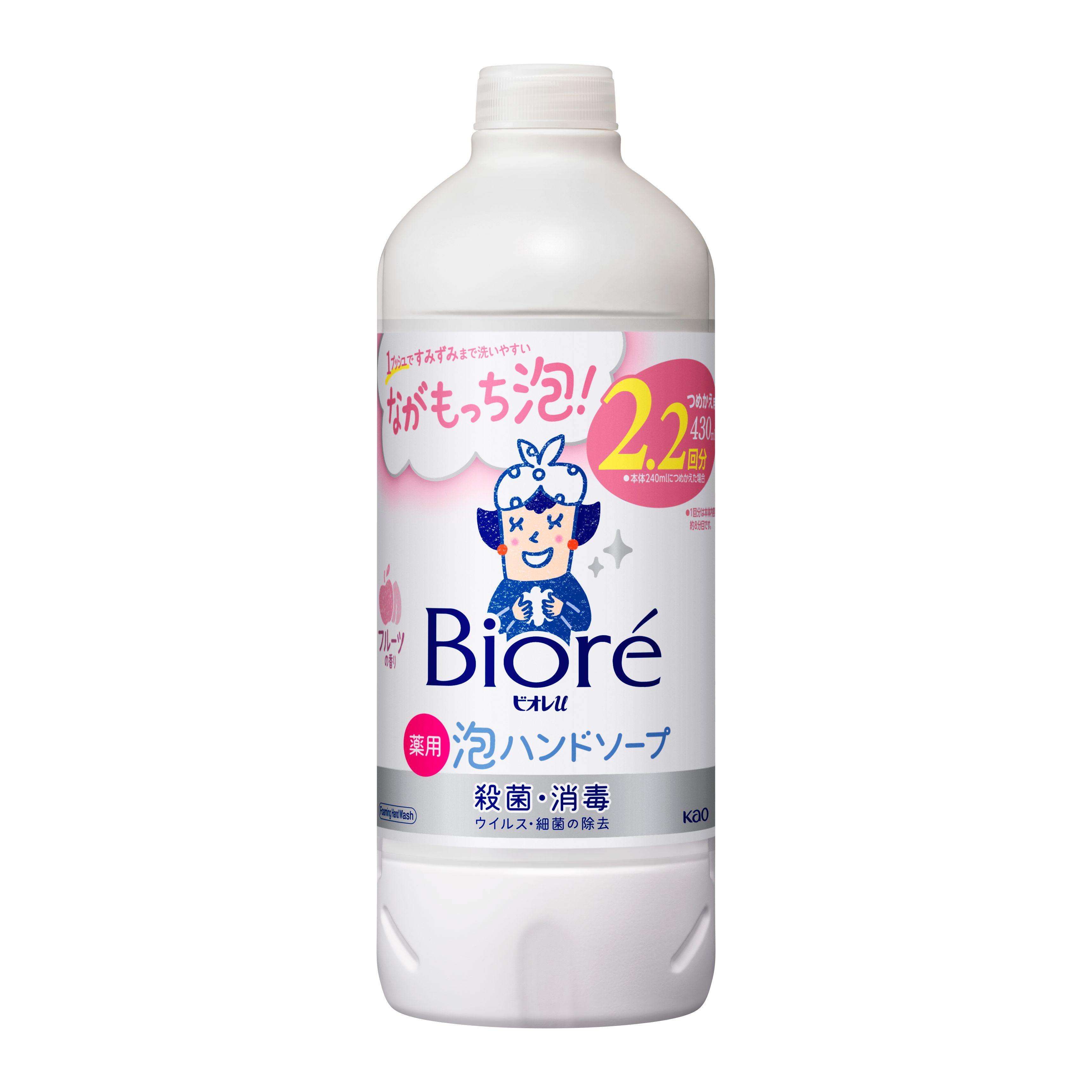 ビオレＵ泡ハンドソープフルーツの香り　詰替４３０ｍｌ