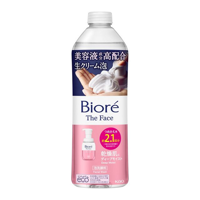 ビオレ　ザフェイス　泡洗顔料　ディープモイスト　つめかえ用３４０ｍｌ