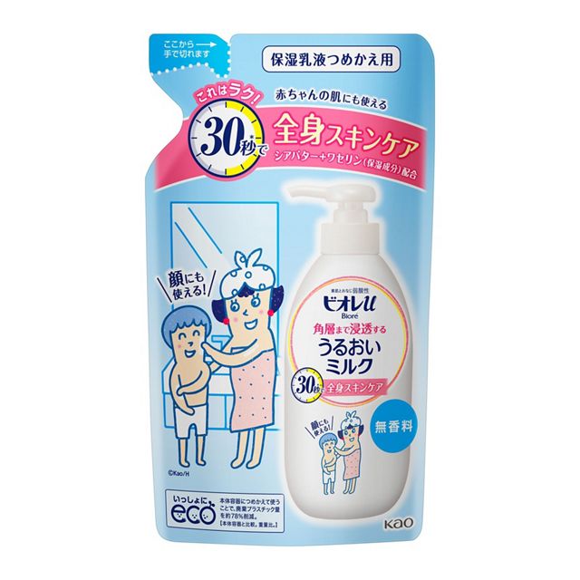 ビオレＵ　角質まで浸透するうるおいミルク　無香　つめかえ　250ml