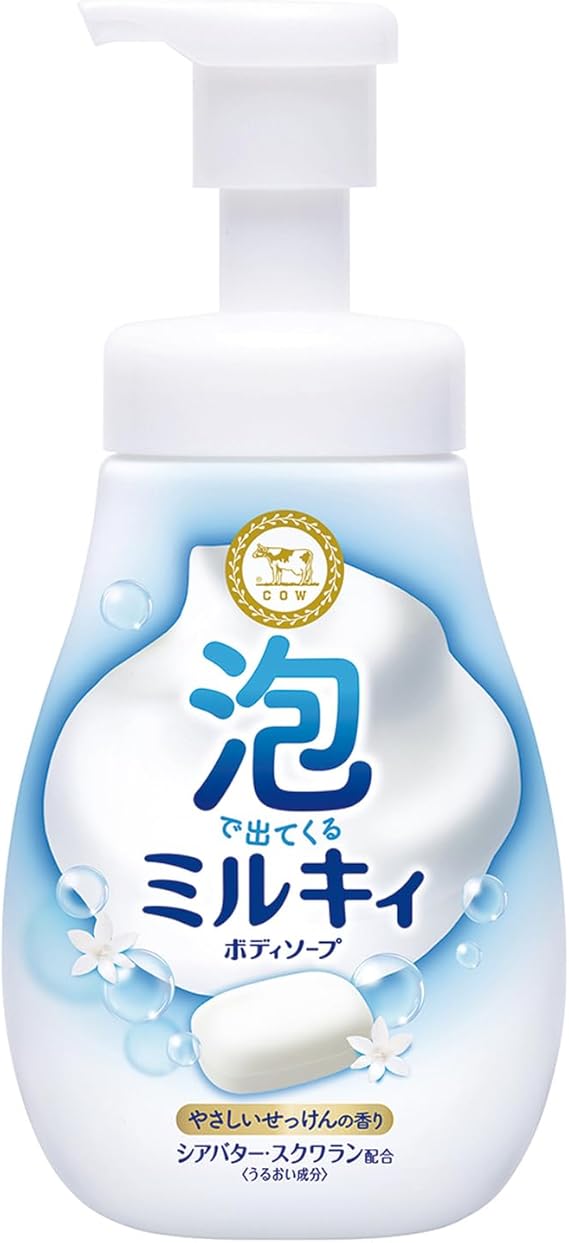 泡ミルキィボディソープ　やさしいせっけんの香り　ポンプ付　550ml
