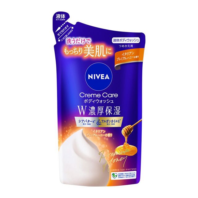 ニベア　クリームケアボディウォッシュ　W濃厚保湿　イタリアンプレミアムハニーの香り　つめかえ用　340ml