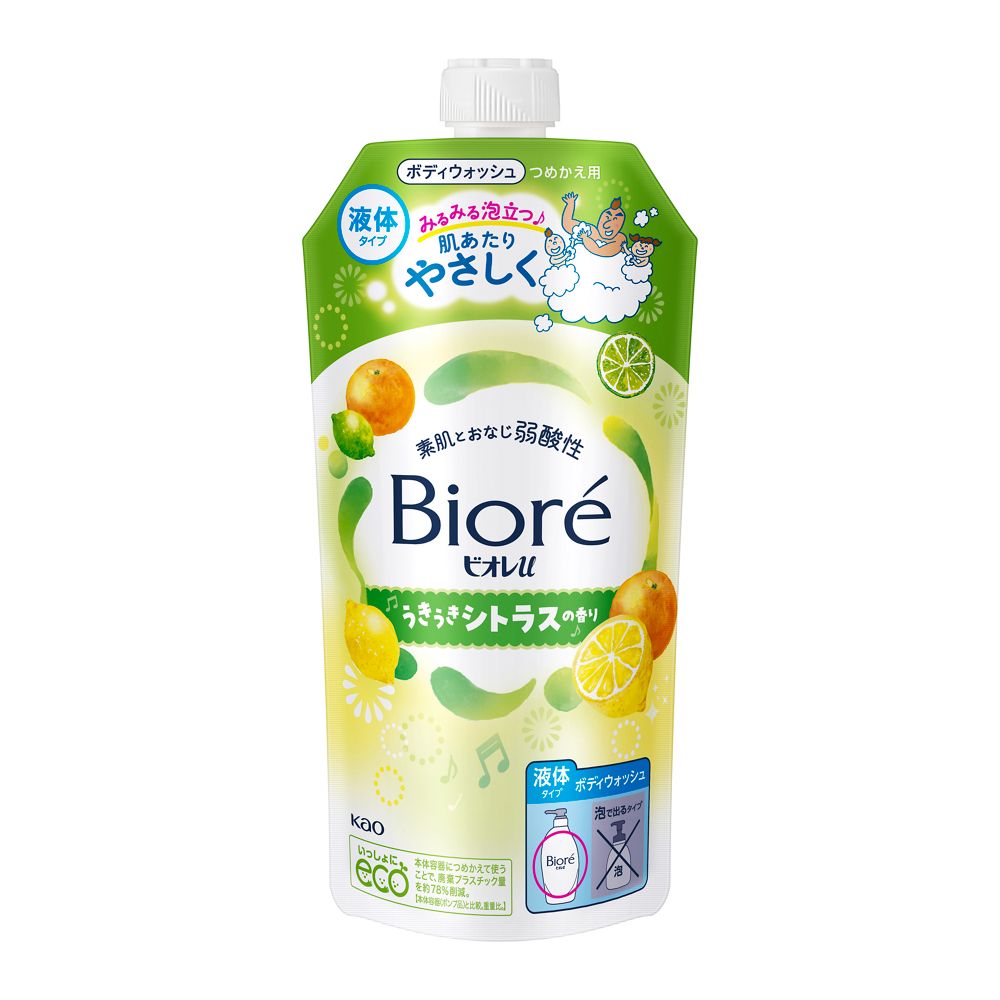 ビオレｕ　うきうきシトラスの香り　つめかえ用　３２０ｍｌ
