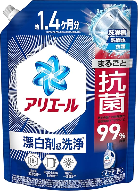 アリエールジェル　つめかえ超ジャンボサイズ　１０００ｇ