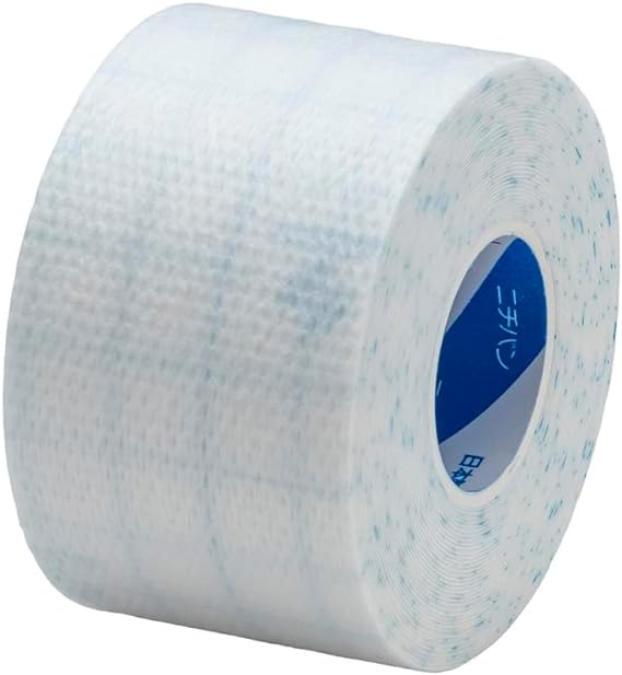 ニチバン 粘着包帯 メッシュポアテープ 38mm幅 5m巻き 1巻の本体